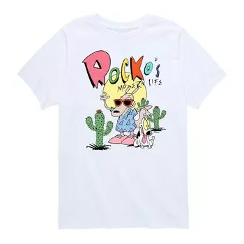Футболка Nickelodeon Rocko «Современная жизнь в пустыне» для мальчиков 8–20 лет Licensed Character, белый