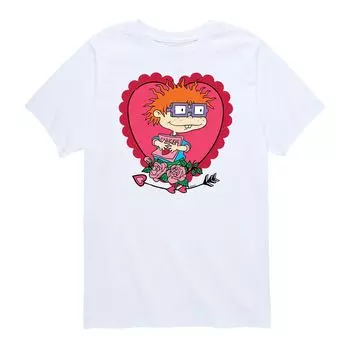 Футболка Nickelodeon Rugrats «День святого Валентина» для мальчиков 8–20 лет с сердечком Чаки Licensed Character