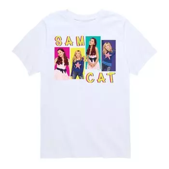 Футболка Nickelodeon Sam & Cat для мальчиков 8–20 лет Licensed Character, белый