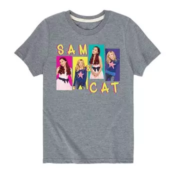 Футболка Nickelodeon Sam & Cat для мальчиков 8–20 лет Licensed Character, серый