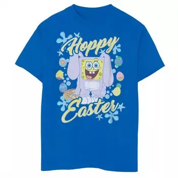 Футболка Nickelodeon Spongebob Squarepants Bunny Happy Пасха для мальчиков 8–20 лет с рисунком Licensed Character
