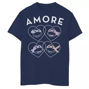 Футболка Nickelodeon Teenage Mutant Ninja Turtles Amore Heart Group для мальчиков 8–20 лет Licensed Character
