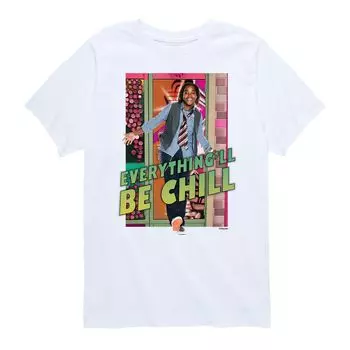 Футболка Nickelodeon Victorious Andre для мальчиков 8–20 лет с надписью «Everything'll Be Chill» Licensed Character, белый