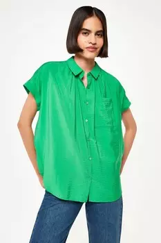 Футболка Nicola на пуговицах Whistles, зеленый