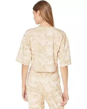 Футболка Nicole Miller Camo Cropped T-Shirt, цвет Blush Camo