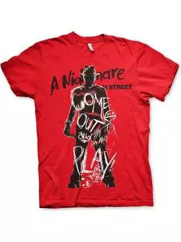 Футболка Nightmare On Elm Street, красный