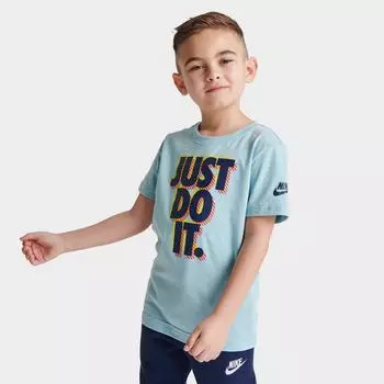 Футболка Nike Active Joy Just Do It для маленьких детей, синий