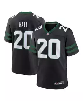 Футболка Nike Breece Hall Legacy New York Jets для мужчин Fanatics, черный