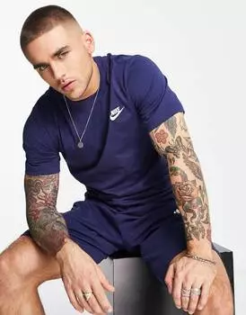 Мужская футболка Nike Club, темно-синий