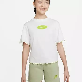 Футболка Nike Dri-FIT Icon Clash, белый/зеленый