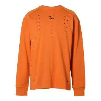 Футболка Nike ISPA Long Sleeve T-shirt Asia Sizing 'Monarch', оранжевый