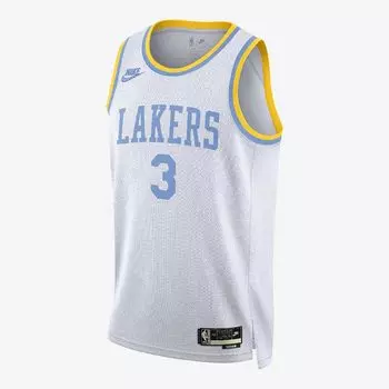 Футболка Nike Los Angeles Lakers Nike Dri-FIT NBA, белый/синий/желтый
