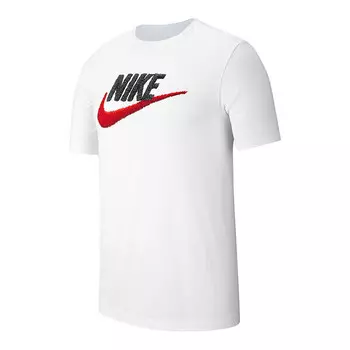 Футболка Nike NSW Tee Brand Mark, белый/черный/красный