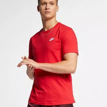 Футболка Nike Sportswear Club Men's, красный/белый