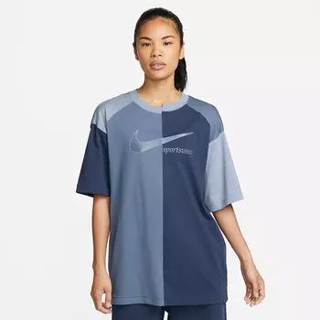 Футболка Nike Sportswear Collection Women's Over-Oversized, синий/темно-синий