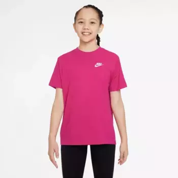 Футболка Nike Sportswear "ФУТБОЛКА ДЛЯ БОЛЬШИХ ДЕТЕЙ (ДЕВОЧЕК)", цвет Fireberry