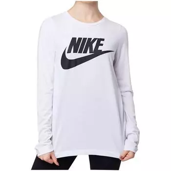Футболка Nike Wmns Essential Top Ls Hbr, белый