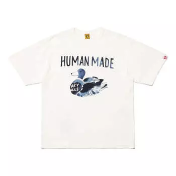 Футболка ningen-sei capsule duck graphic t-shirt 'white' Human Made, белый