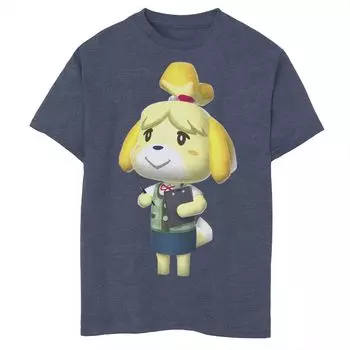 Футболка Nintendo Animal Crossing Isabelle Portrait для мальчиков 8–20 лет с графическим рисунком Licensed Character