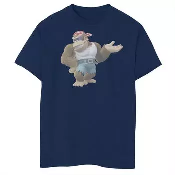 Футболка Nintendo Donkey Kong Country Funky Kong для мальчиков 8–20 лет Licensed Character, синий