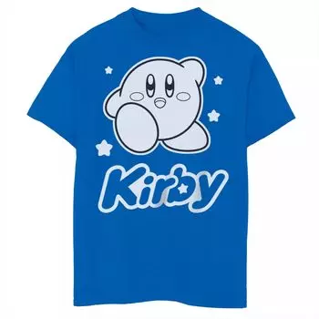 Футболка Nintendo Kirby с монохромным рисунком для мальчиков 8–20 лет Licensed Character