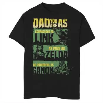 Футболка Nintendo Legend Of Zelda Dad для мальчиков 8–20 лет с графическим изображением игры Licensed Character