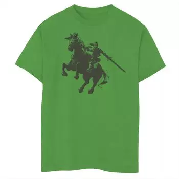 Футболка Nintendo Legend Of Zelda Link Ride Epona Sword для мальчиков 8–20 лет Licensed Character