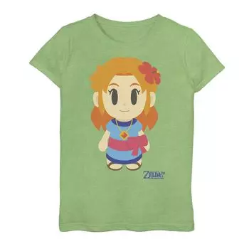 Футболка Nintendo Legend Of Zelda Links Awakening Marin в стиле Аватара для девочек 7–16 лет с графическим рисунком и портретом Licensed Character