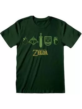 Футболка Nintendo Legend Of Zelda, зеленый