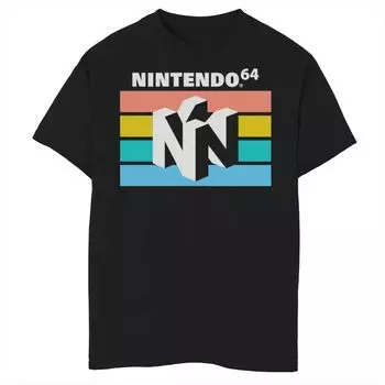 Футболка Nintendo Only the Best с логотипом в стиле ретро для мальчиков 8–20 лет Licensed Character, черный