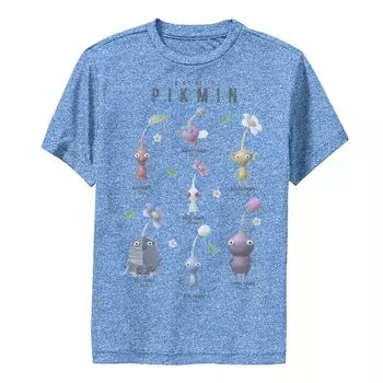 Футболка Nintendo Pikmin Guide To Pikmin для мальчиков 8–20 лет с рисунком Licensed Character