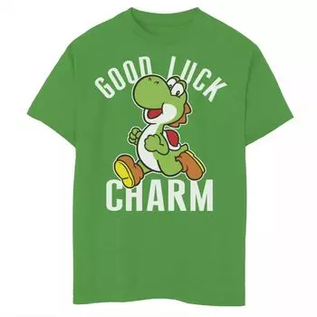 Футболка Nintendo с рисунком Good Luck для мальчиков 8–20 лет Licensed Character