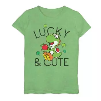 Футболка Nintendo с рисунком Lucky & Cute для девочек 7–16 лет Licensed Character