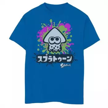 Футболка Nintendo Splatoon Inkling с графическим рисунком и брызгами для мальчиков 8–20 лет Licensed Character