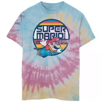 Футболка Nintendo Super Mario Bros Mario Flying Tie Dye для мальчиков 8–20 лет Nintendo