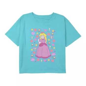 Футболка Nintendo Super Mario Bros Princess Peachtone для девочек 7–16 лет в подарок Licensed Character
