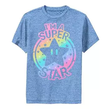 Футболка Nintendo Super Mario Pride I'm A Super Star с радужным градиентом для мальчиков 8–20 лет Licensed Character