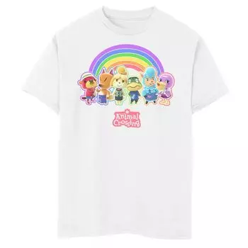 Футболка Nintendo Super Mario Pride I'm A Super Star с радужным градиентом для мальчиков 8–20 лет Licensed Character, белый