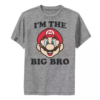 Футболка Nintendo Super Mario The Big Bro Face для мальчиков 8–20 лет Licensed Character