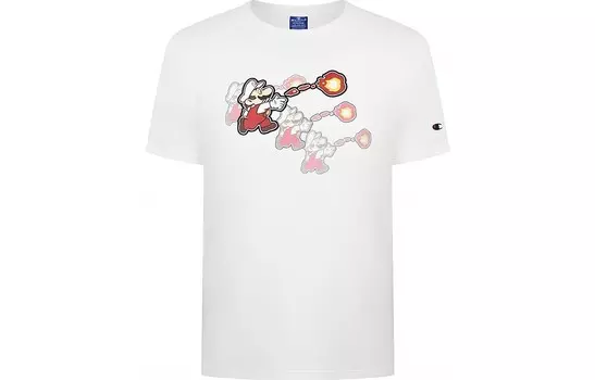 Футболка Nintendo X NINTENDO унисекс белая Champion, белый