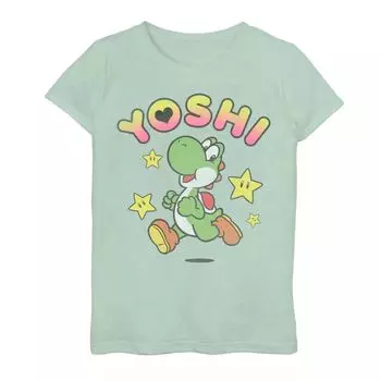 Футболка Nintendo Yoshi Stars Jump для девочек 7–16 лет Licensed Character