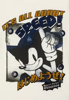 Футболка NKMJUNIOR SONIC BOX Name it, кремовый