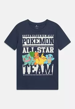 Футболка NKMJUST POKEMON SKY Name it, темно-синий