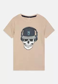 Футболка NKMLUKALLE Name it, бежевый