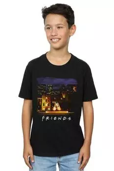Футболка «Ночной фонтан» Friends, черный