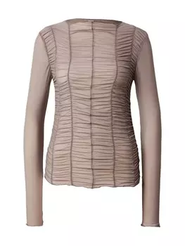 Футболка Noisy may Shirt NMJUDITH, серо-коричневый