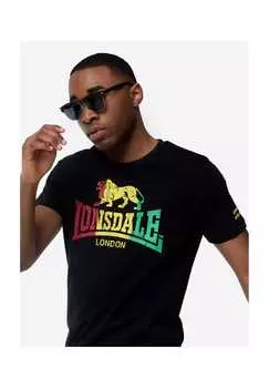 Футболка нормальная свобода покроя Lonsdale, черный