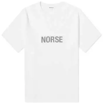 Футболка Norse Projects Jakob Organic Interlock Grid Print, белый