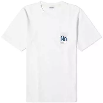 Футболка Norse Projects Jakob Organic Interlock N Print, белый