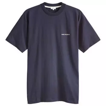 Футболка Norse Projects Johannes Standard Logo T-Shirt, цвет Dark Navy